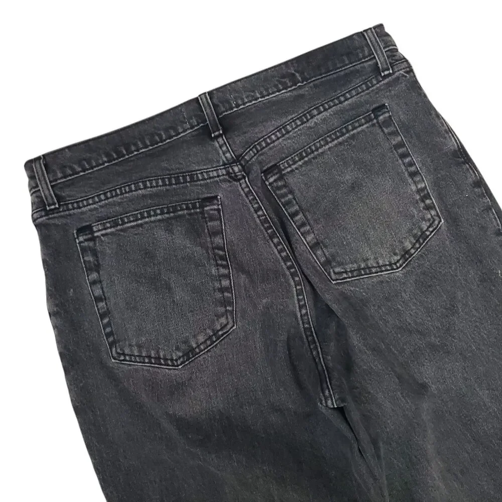 ABERCROMBIE & FITCH Jeans Womens 32/14 Black The 90’s Straight Ultra High Rise